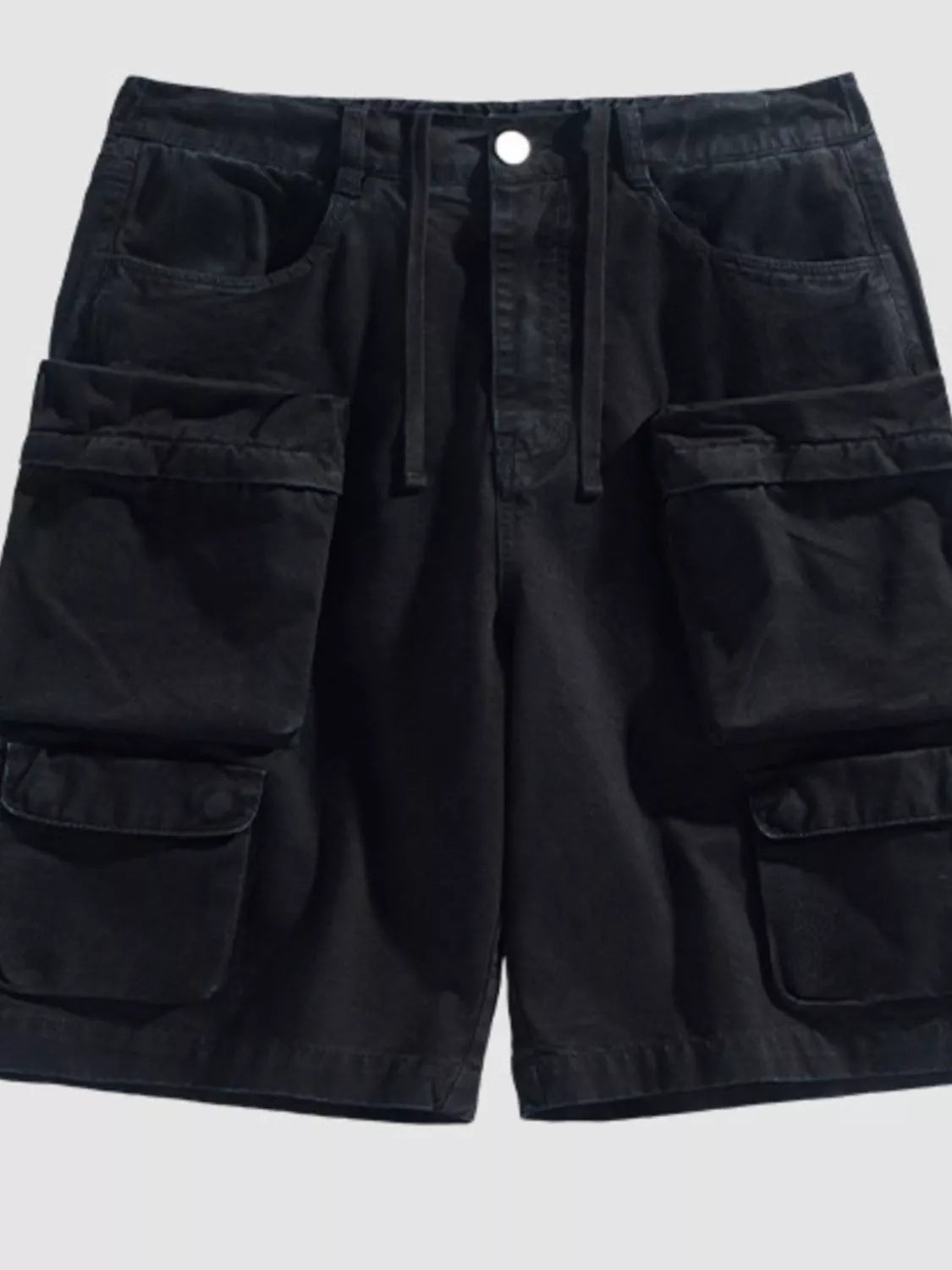 Men's Vintage Washed Multi-Pocket Cargo Shorts
