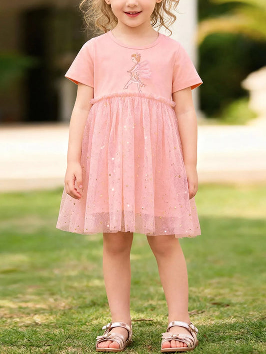 Children's Fairy Short Sleeve Tulle Dress