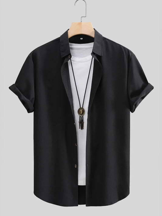 Men's Button Up Short Sleeve Shirt