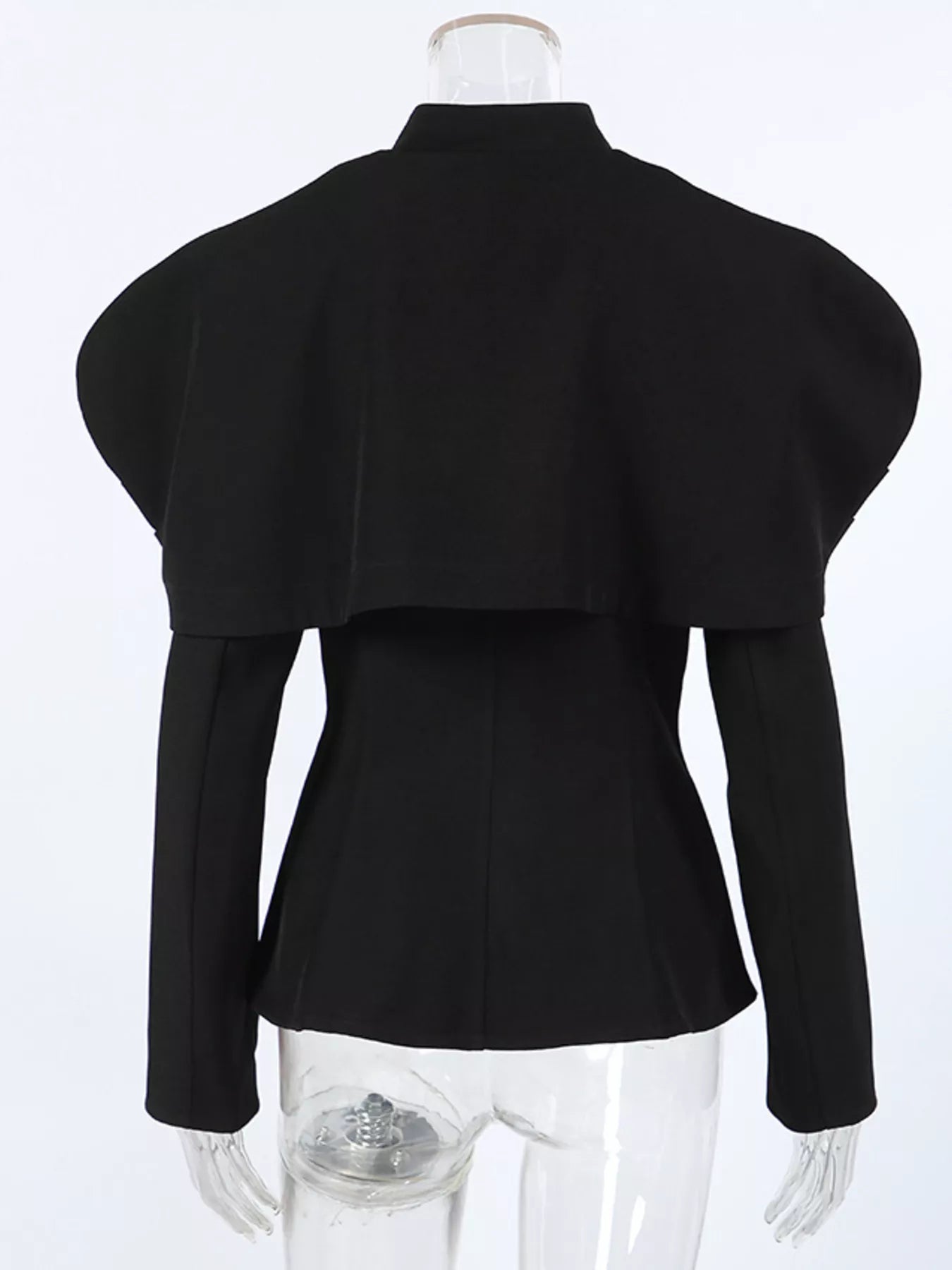 Cape-Style Button Up Outerwear