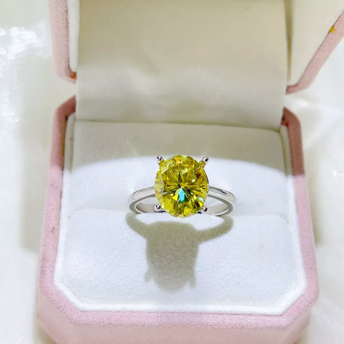 5 Carat 925 Sterling Silver Moissanite Ring