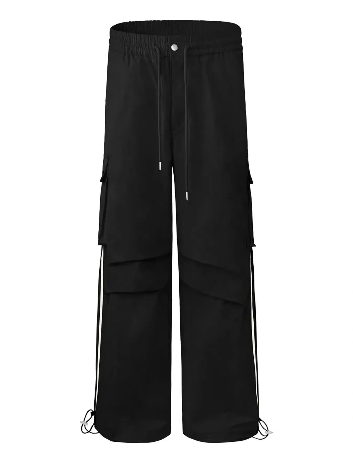 Men's Drawstring Wide Leg Pants