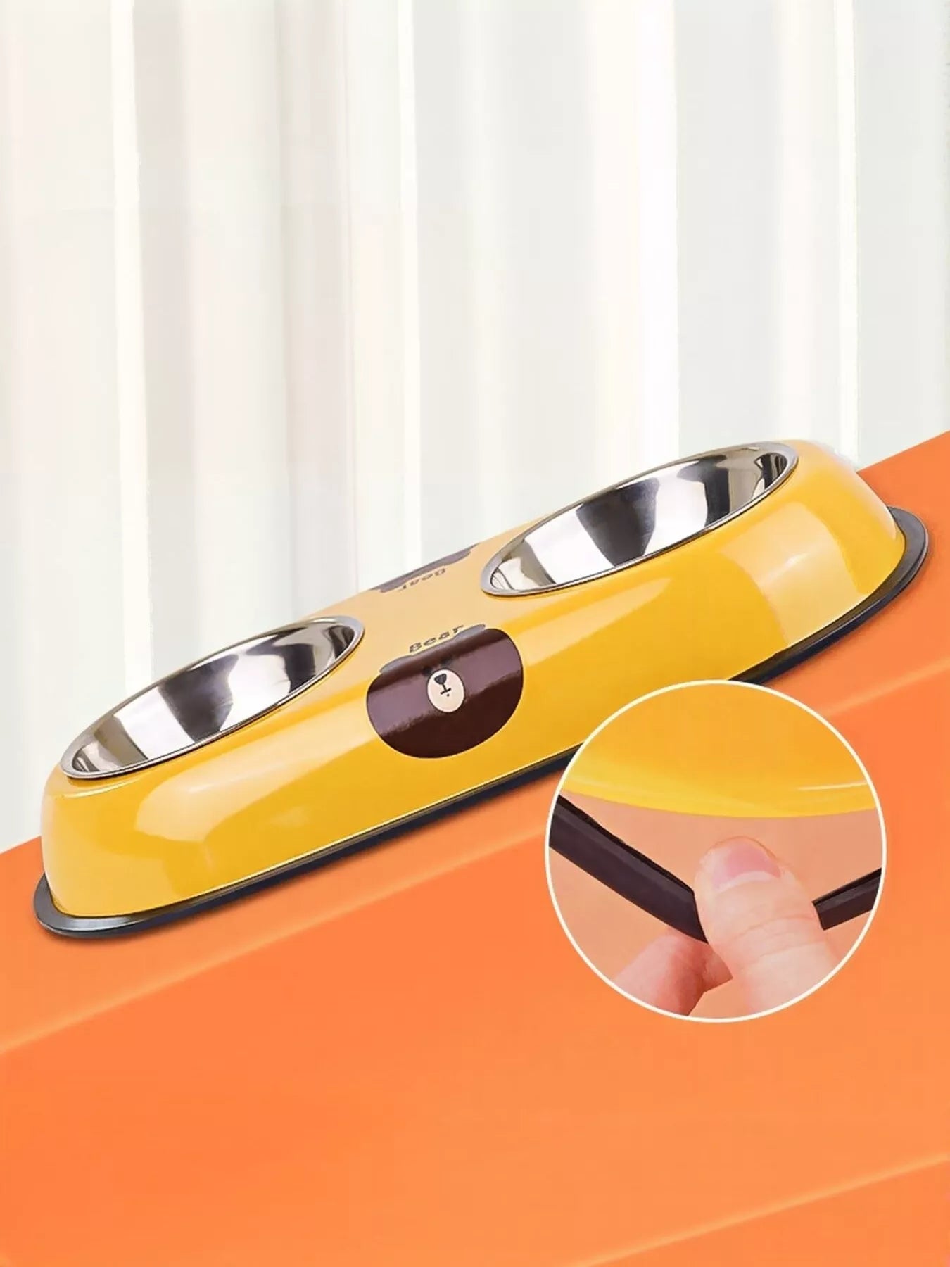 Cartoon Double Pet Bowls