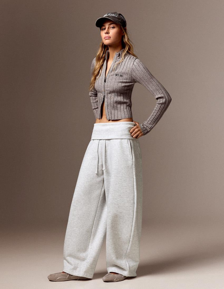 Women's High-Waist Wide-Leg Casual Pants