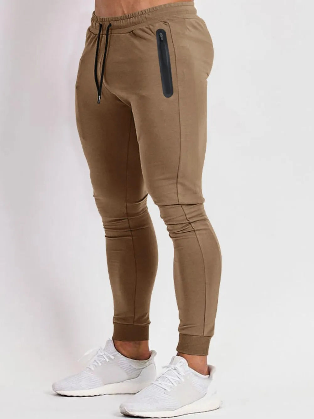 Men's Full Size Drawstring Pants with Pockets Plus Size