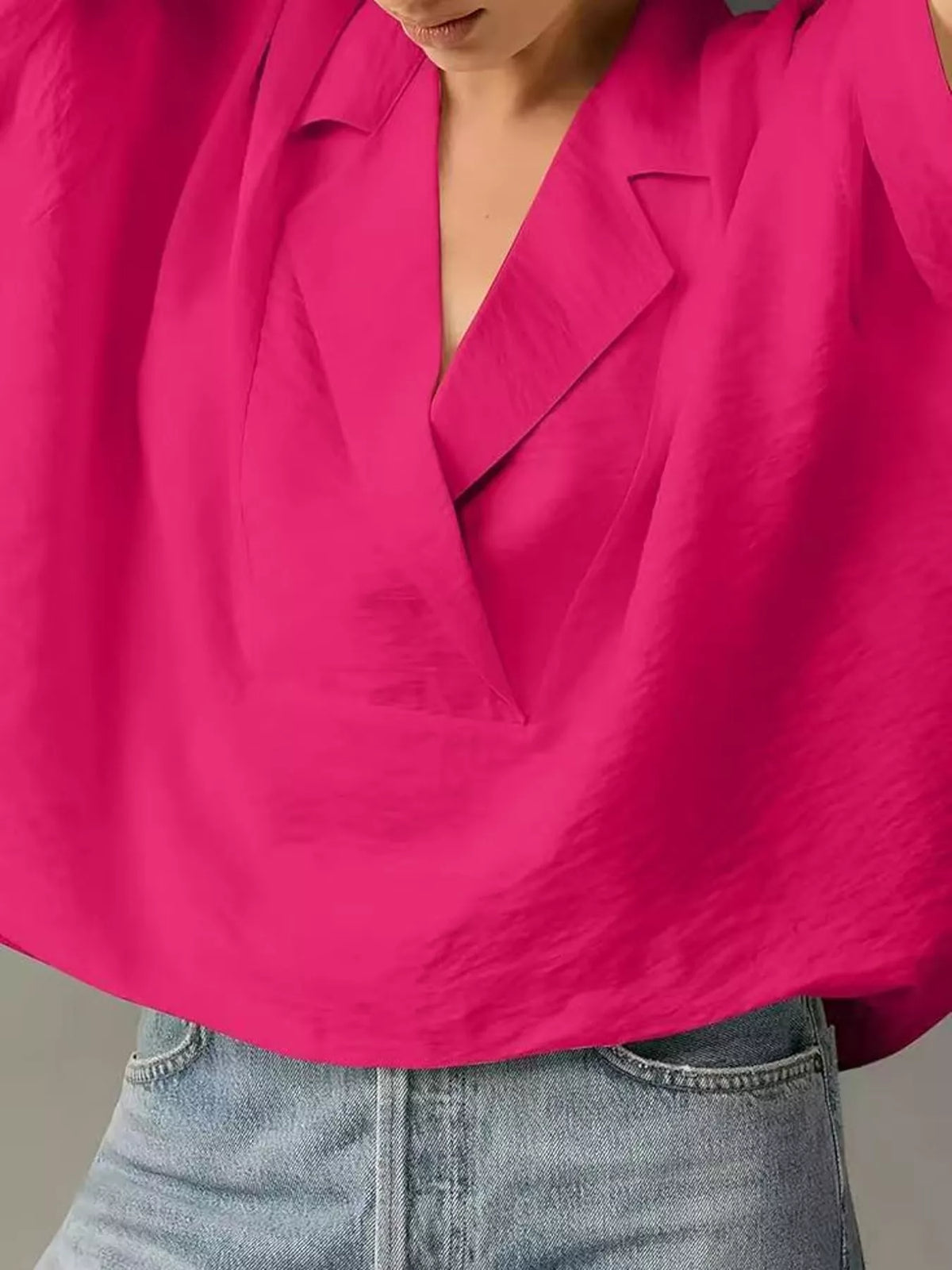 Half Sleeve Oversized Blouse