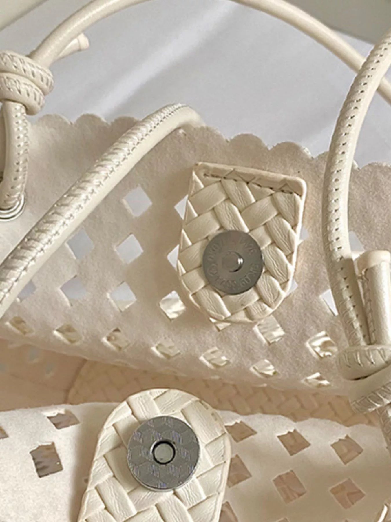 Woven Leather Shoulder Bag