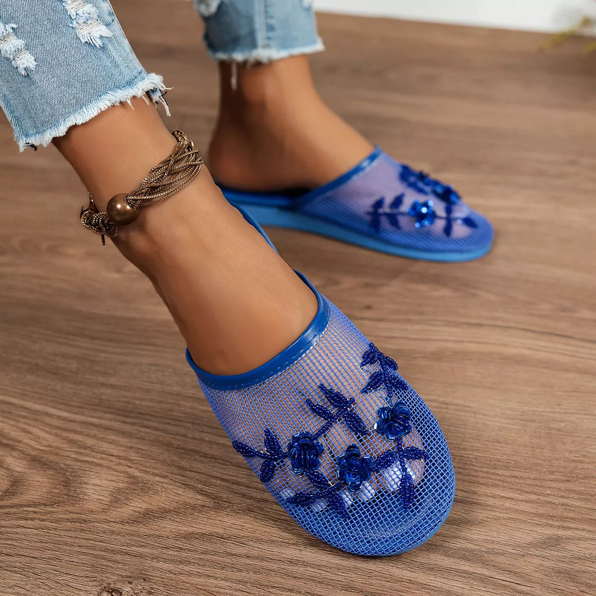 Round Toe Flats Sandals