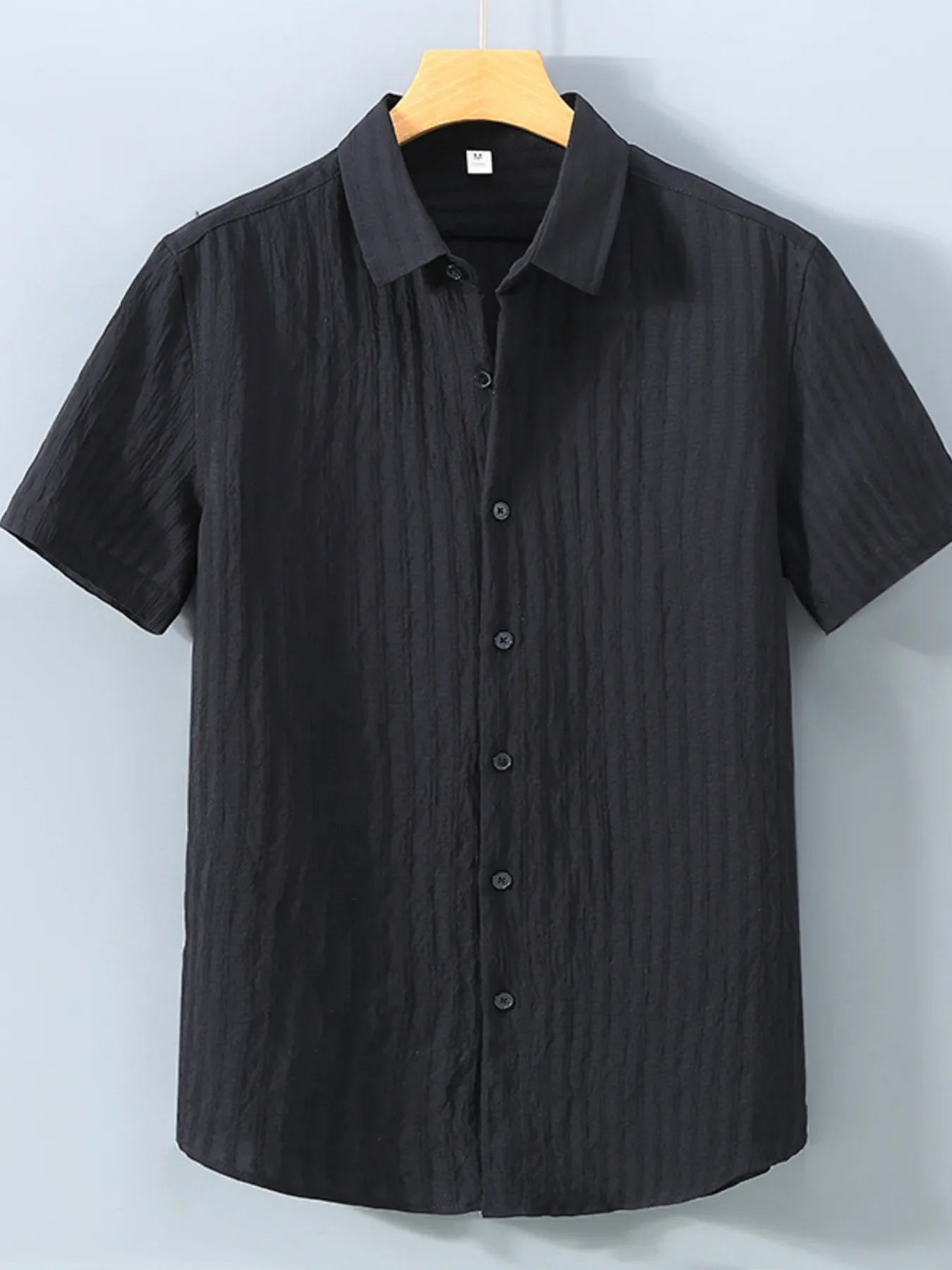 Men's Plus Size Button Up Short Sleeve Shirt