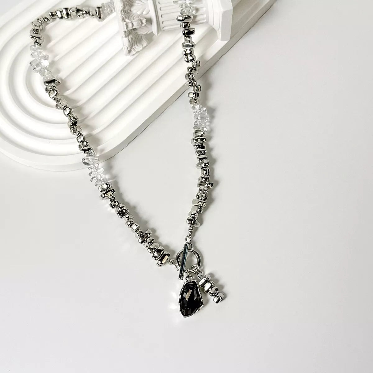 Chunky Gemstone Pendant Necklace