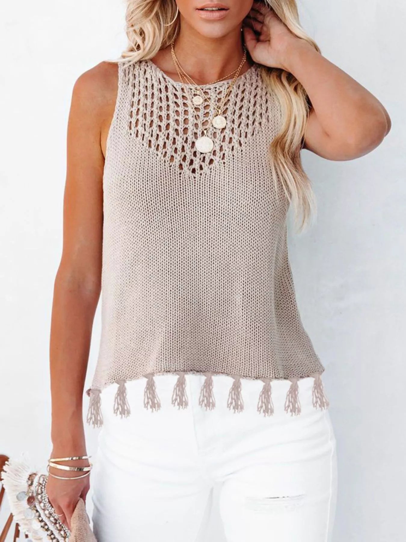 Tassel Knit Tank