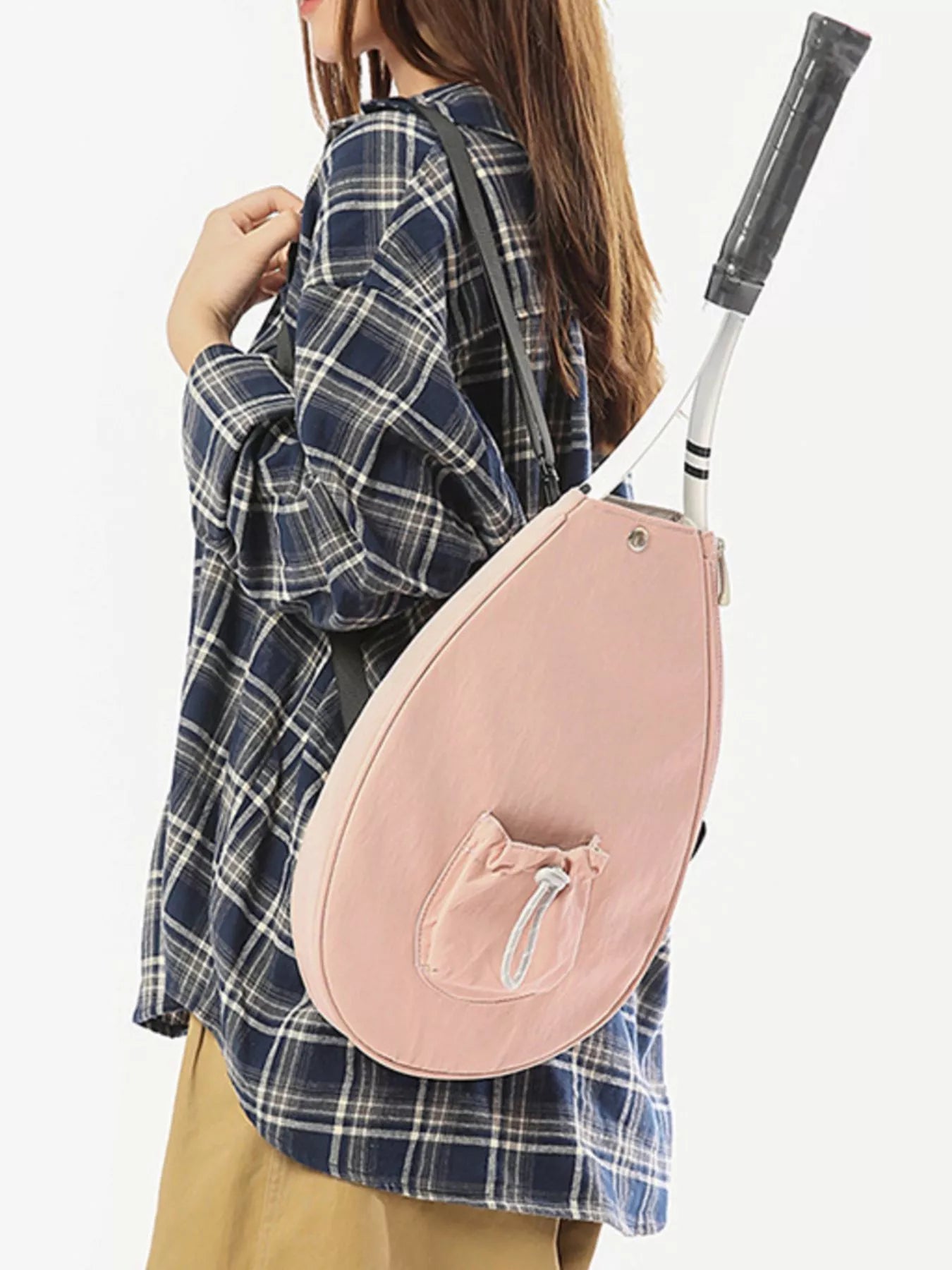 Sporty Duffel Bag with Integrated Racket Holder