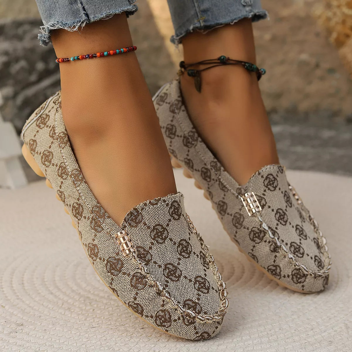 Round Toe Slip-Ons