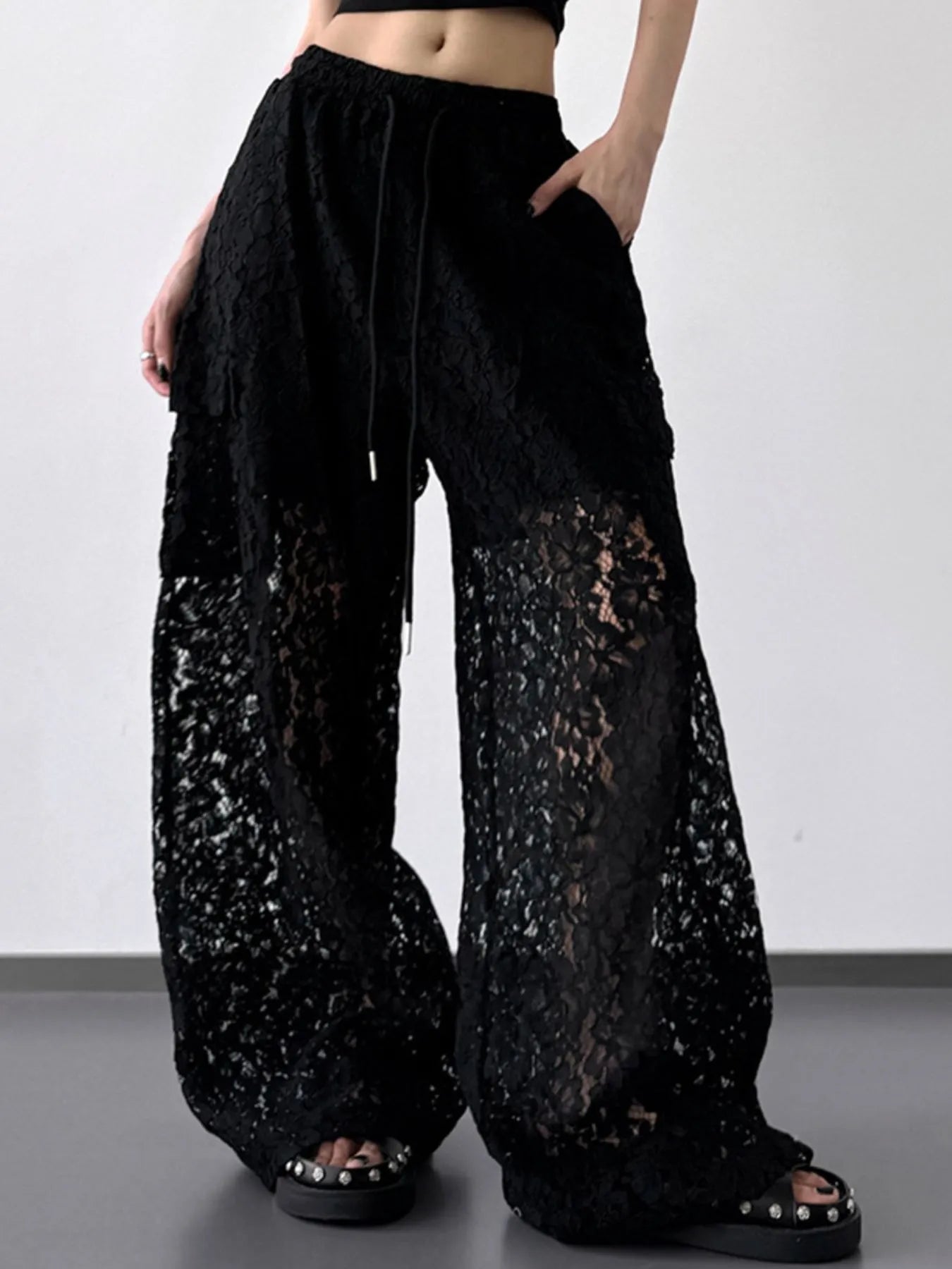 Lace Wide Leg Pants
