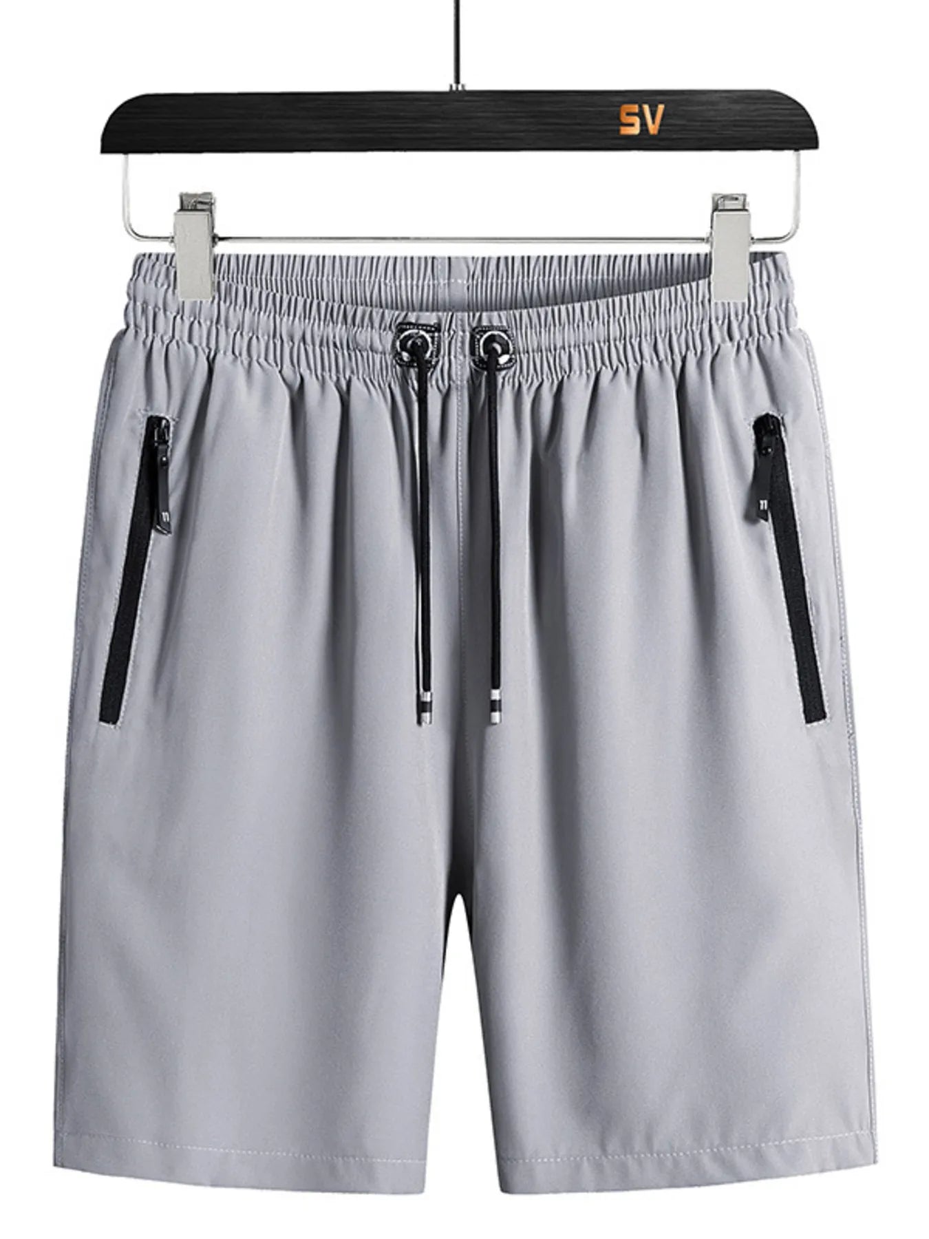 Men's Plus Size Casual Zipper Pocket Shorts