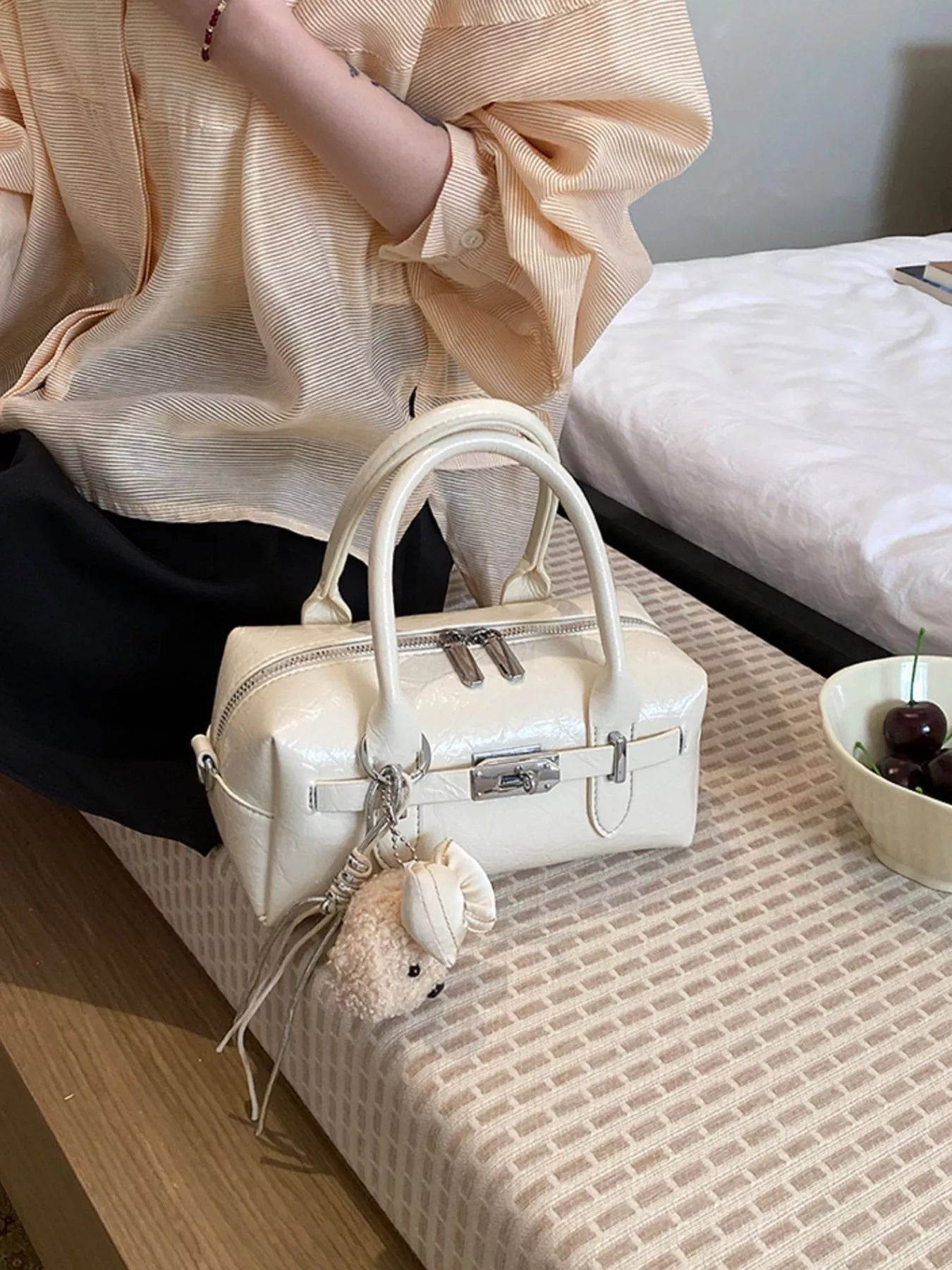Top-Handle Shoulder Bag