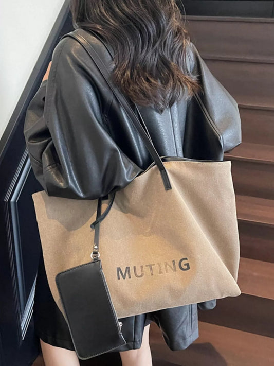 Casual Canvas Tote Shoulder Bag