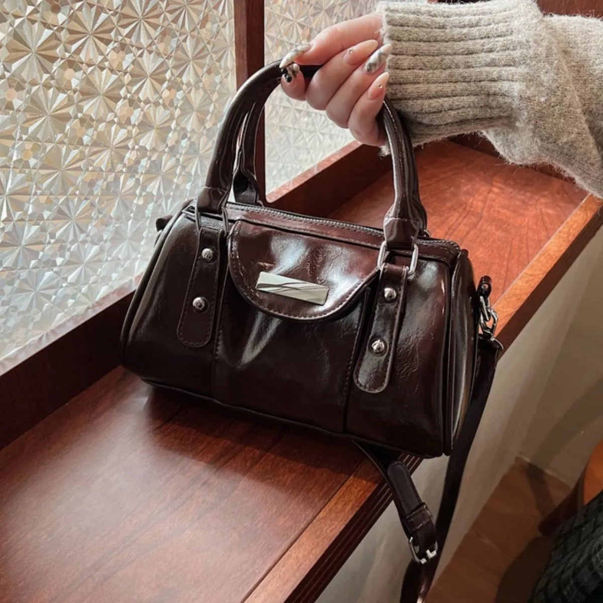 Top Handle Crossbody Bag