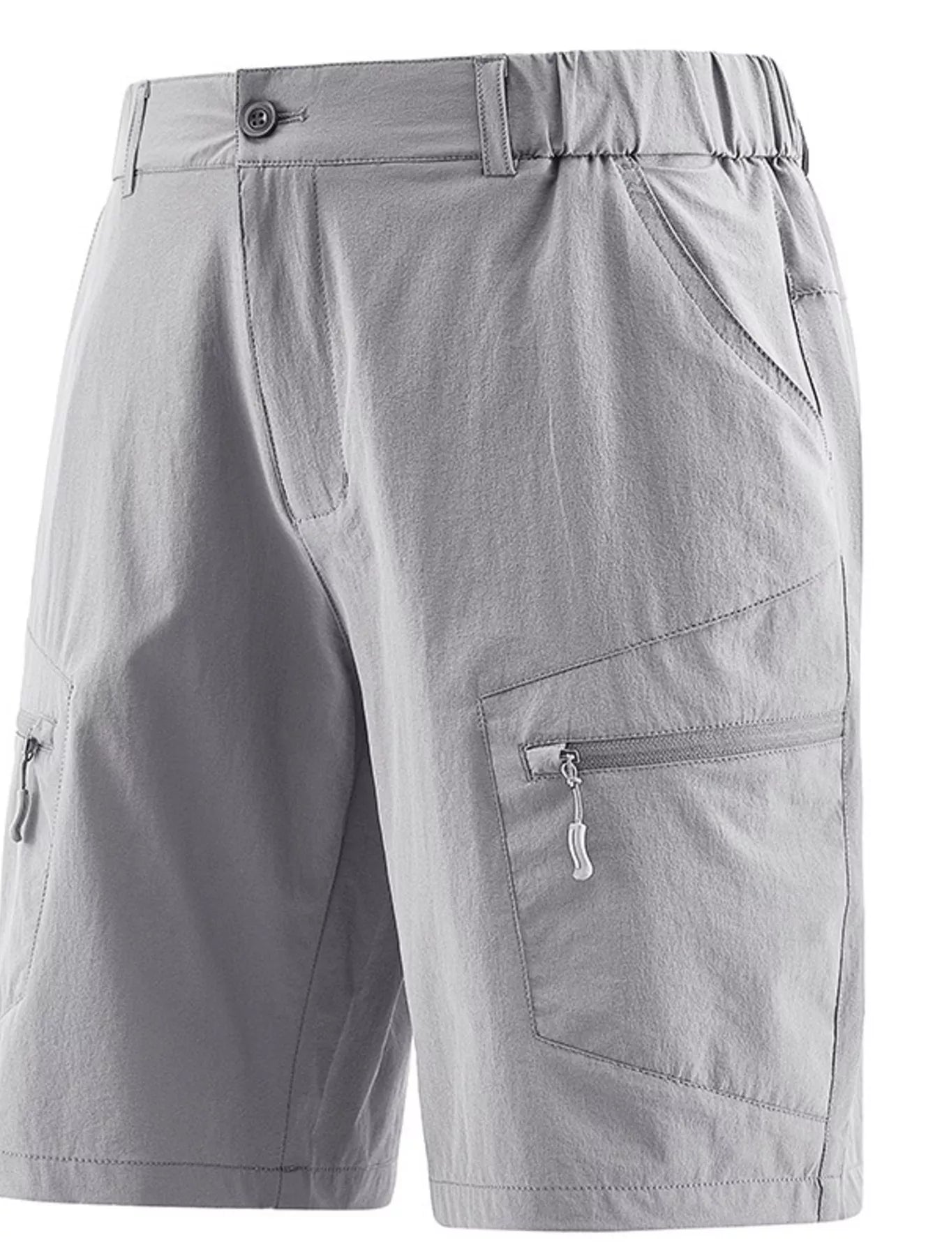 Men's Plus Size Zipper Pocket Outdoor Shorts