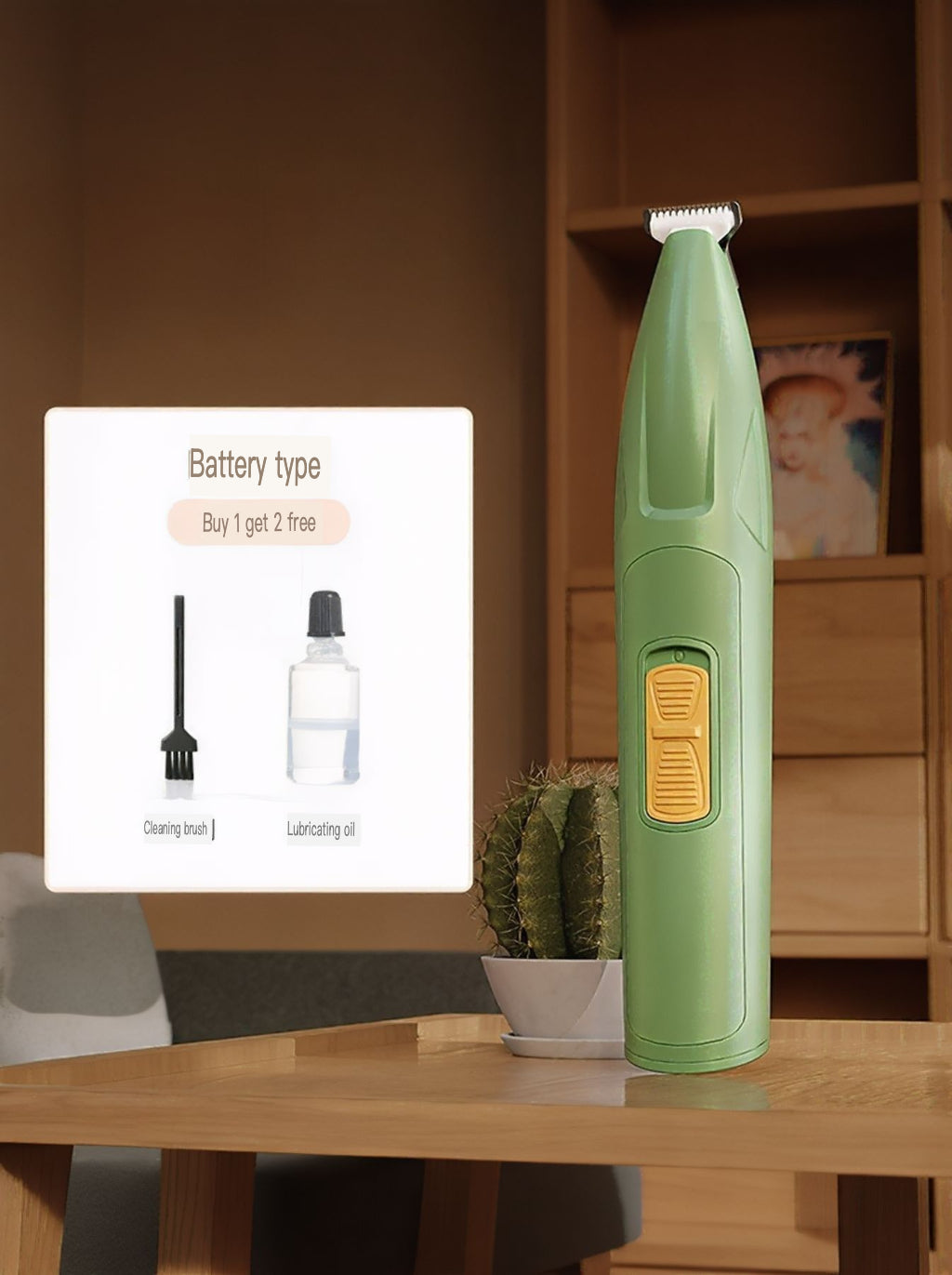 LED Pet Paw Trimmer Rechargeable Low Noise