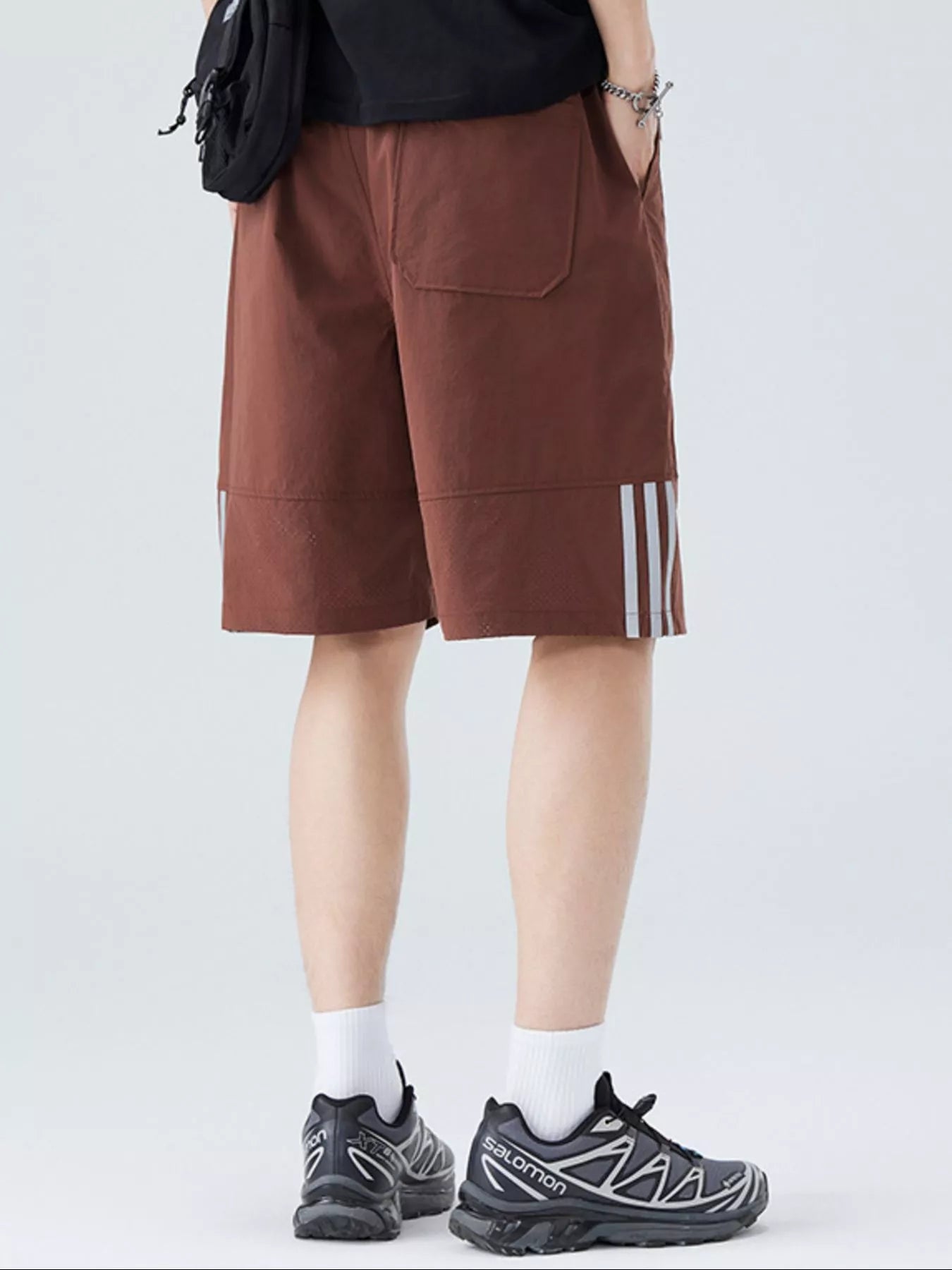 Men's Plus Size Casual Striped Shorts