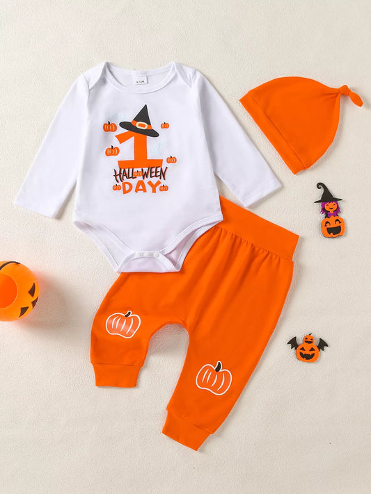 Children's Halloween 3-Piece Baby Outfit Set