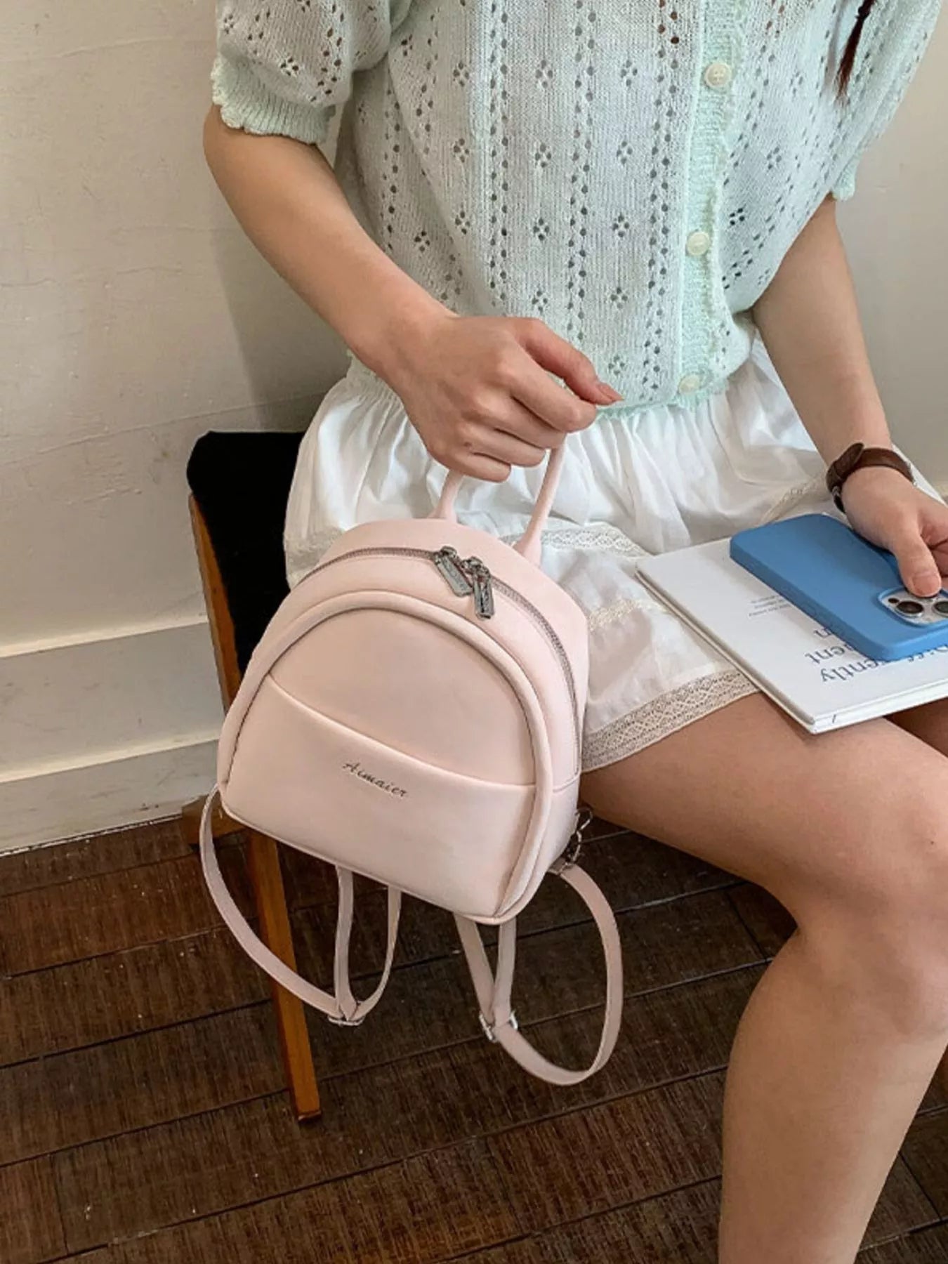 Adjustable Strap Mini Backpack Bag