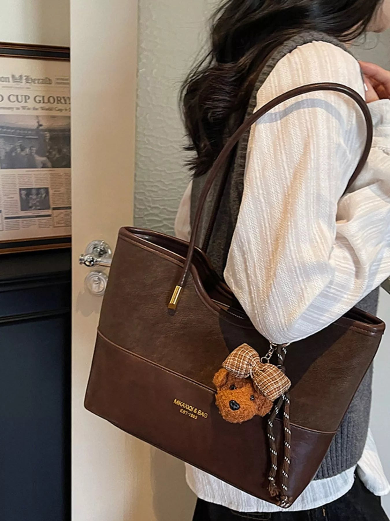 PU Leather Shoulder Bag