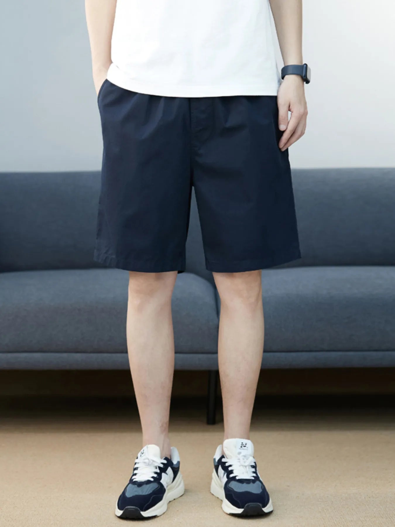 Men's Plus Size Casual Pocketed Shorts