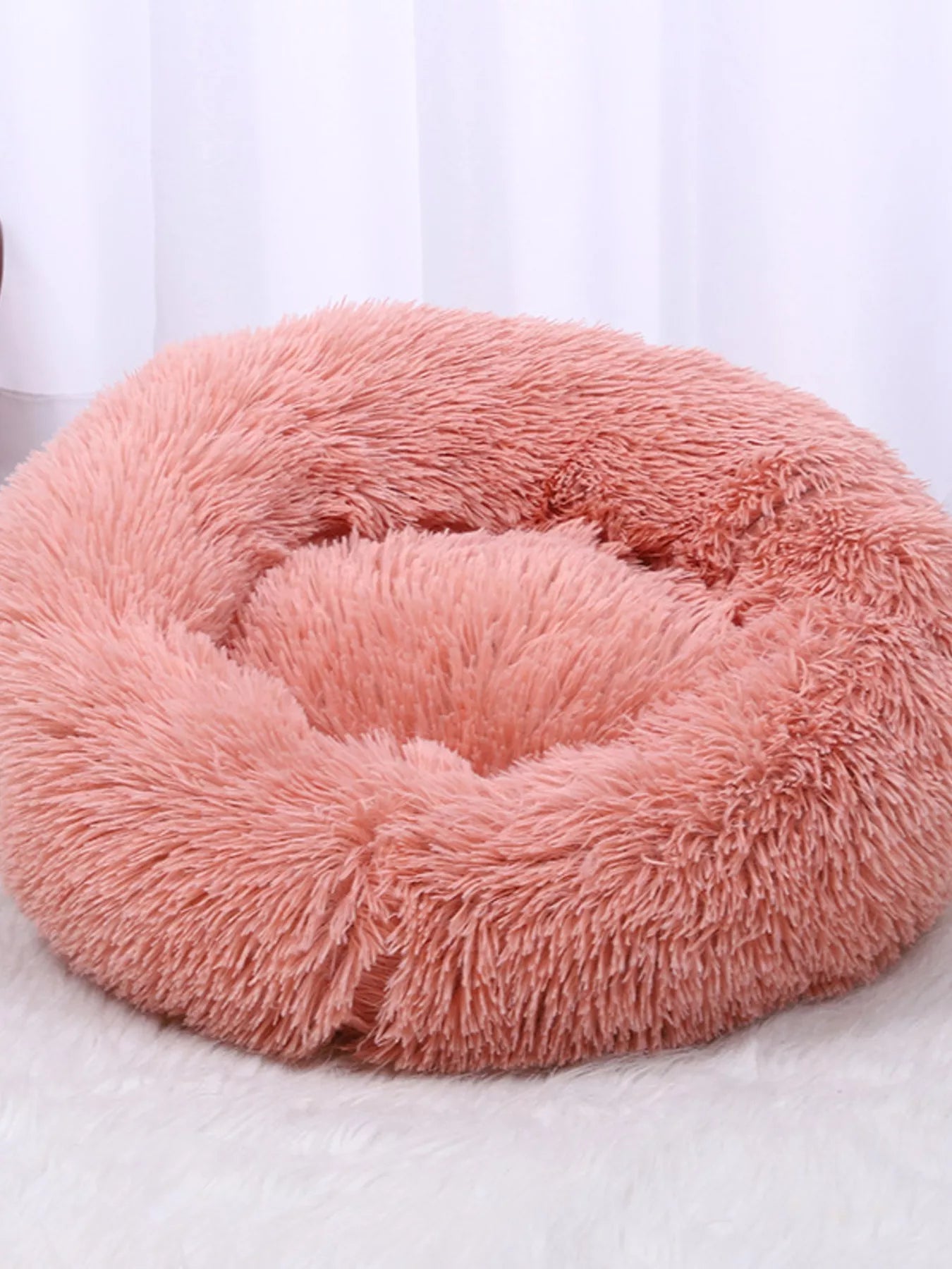 Fluffy Plush Donut Pet Nest
