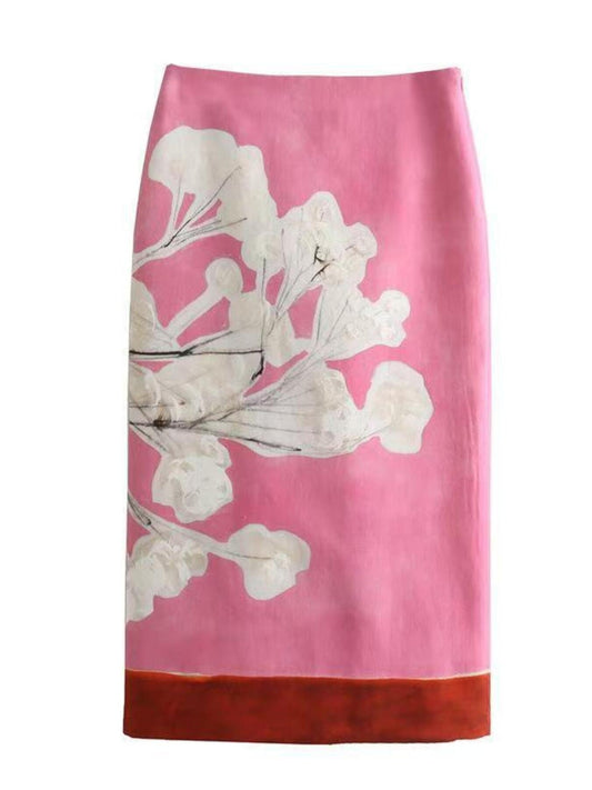 Floral Print Skirt