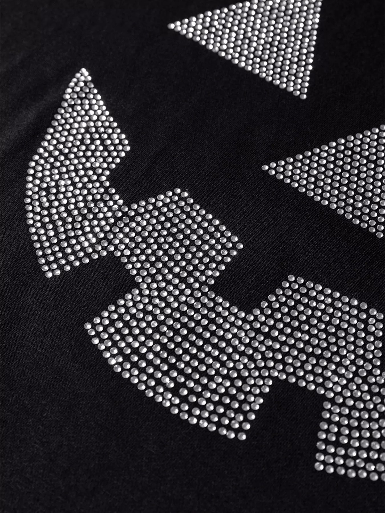 Halloween Rhinestone Pumpkin Face Contrast Ribbed Long Sleeve Patchwork Top