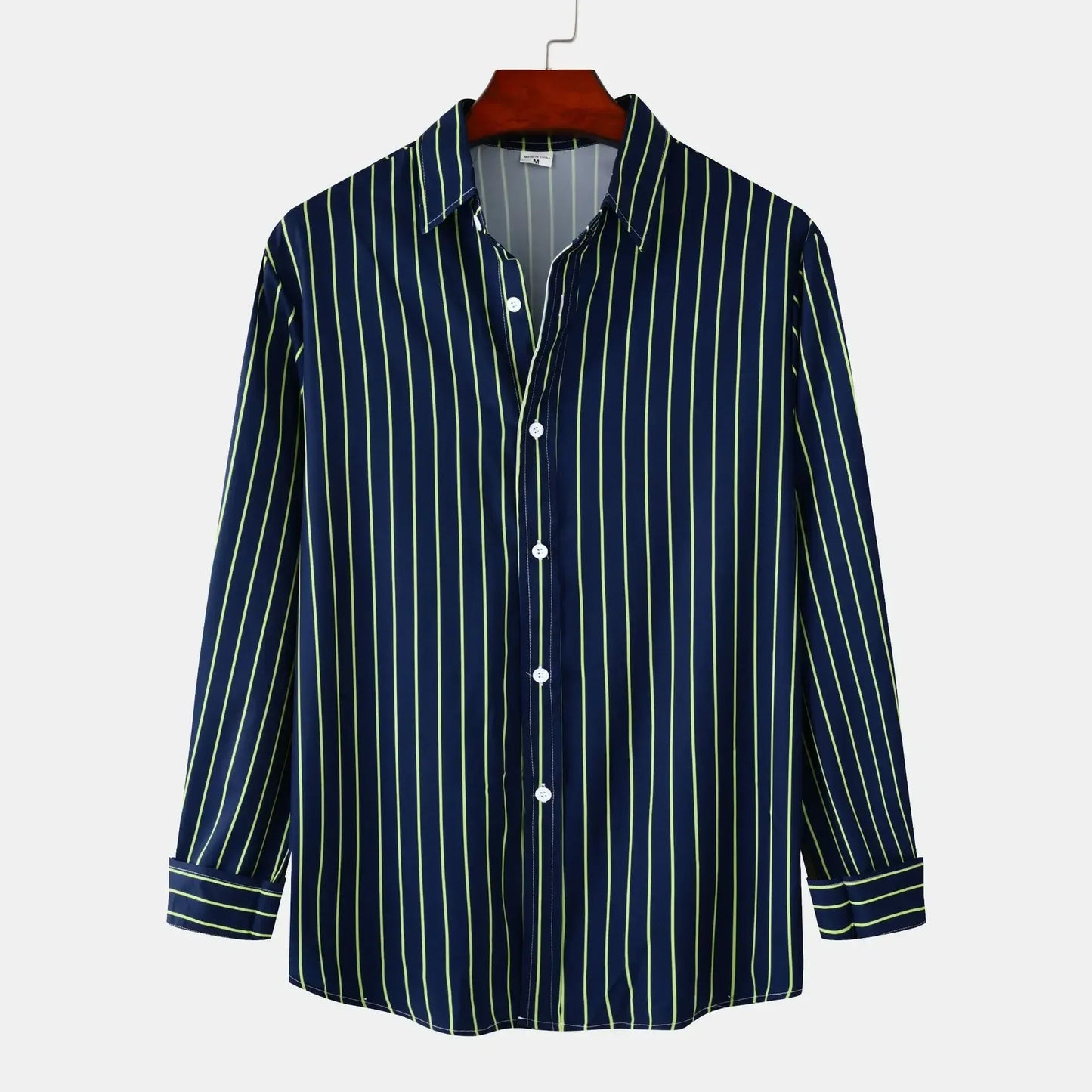 Men's Striped Button-Down Shirt