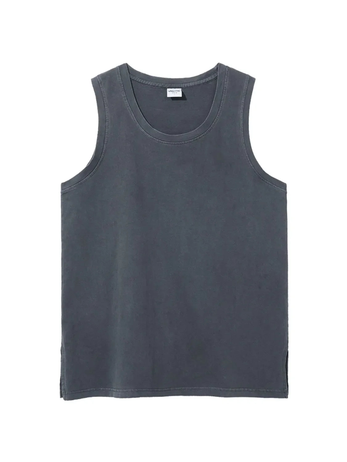 Men's Side Slit Round Neck Tank