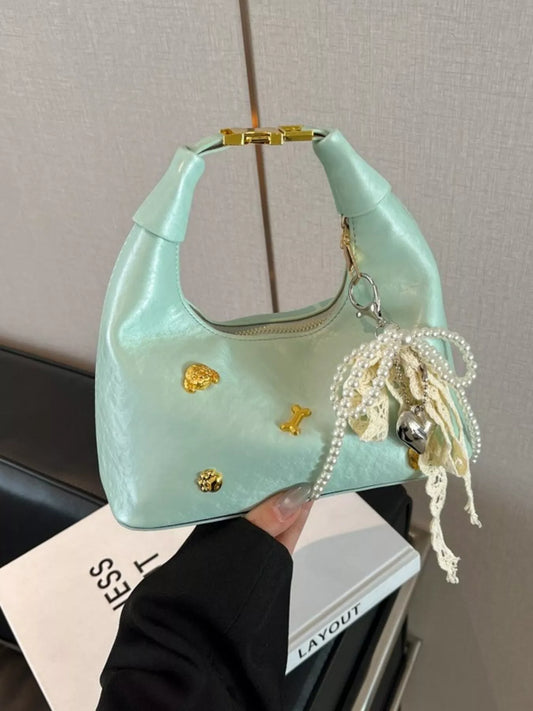 Embellished Hobo Crossbody Bag