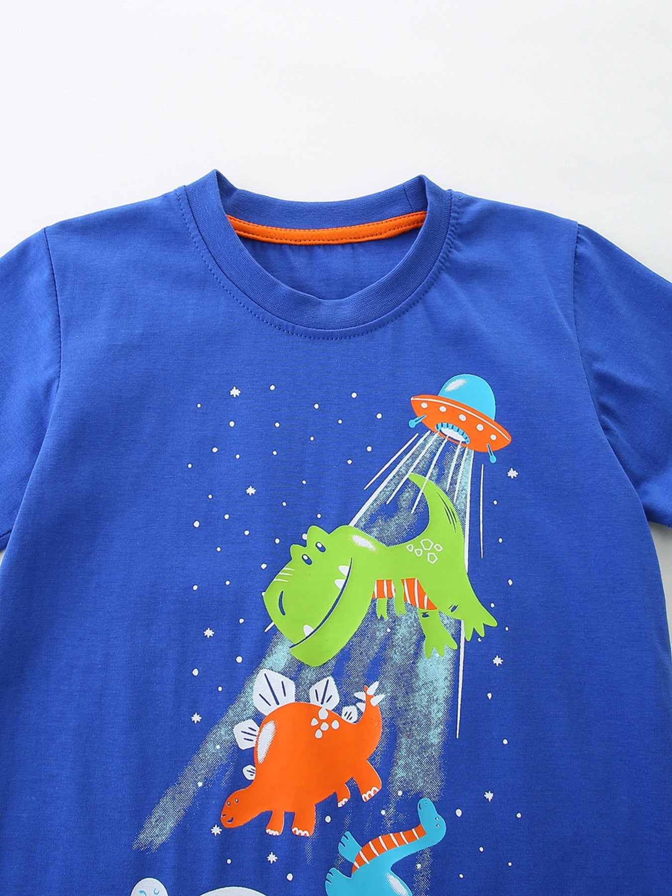 Children's Dinosaur Graphic Short Sleeve T-Shirt 3-Piece Set