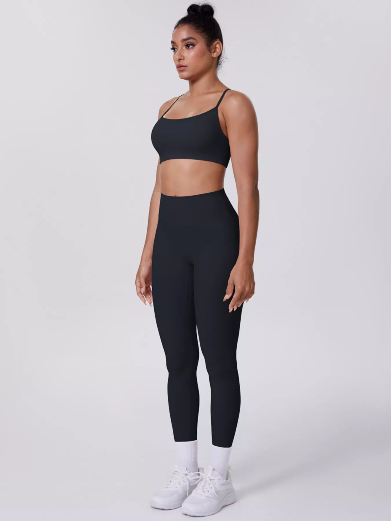 Criss-Cross Back Cami and Leggings Active Set