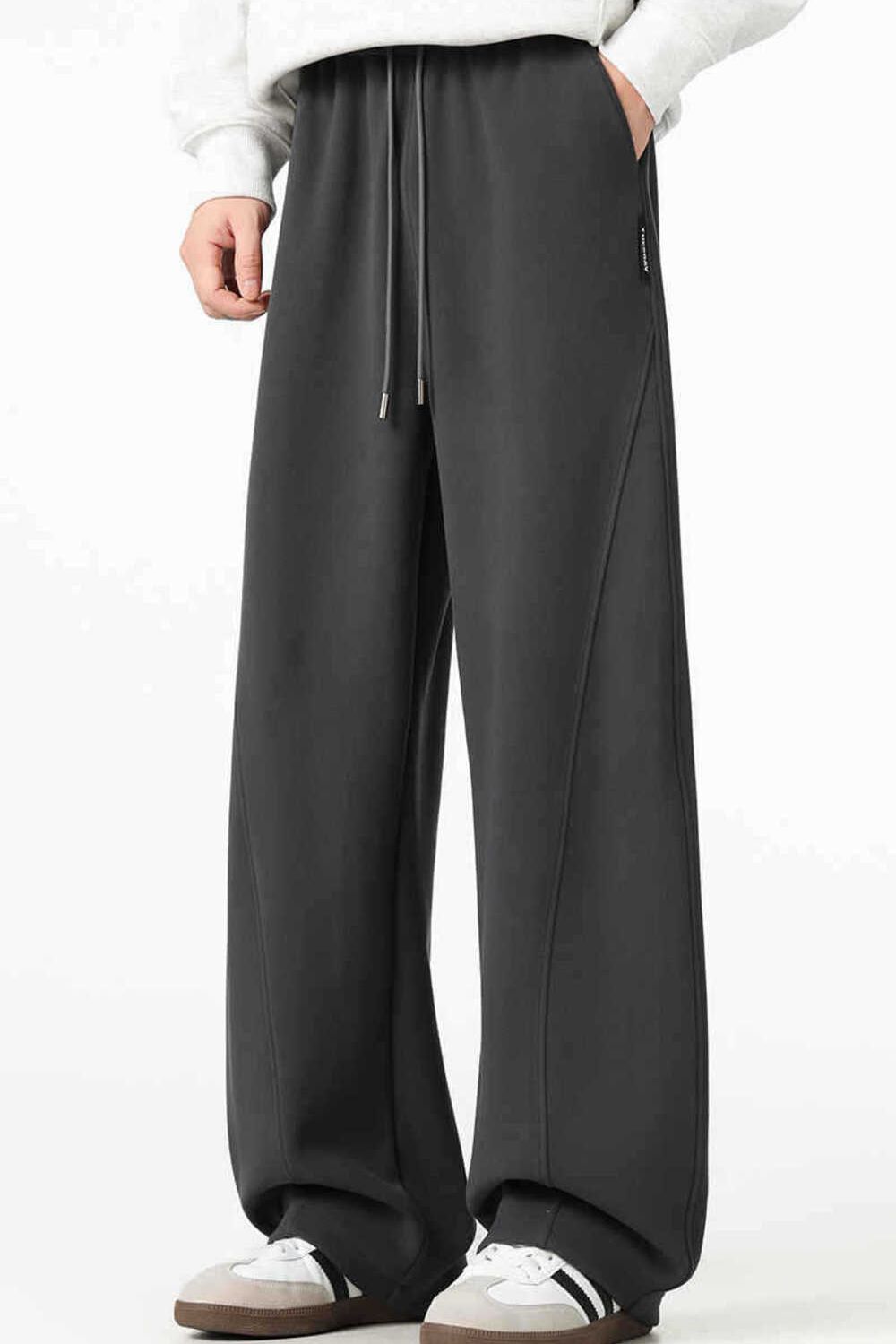 Men's Plus Size Loose Fit Casual Drawstring Pants