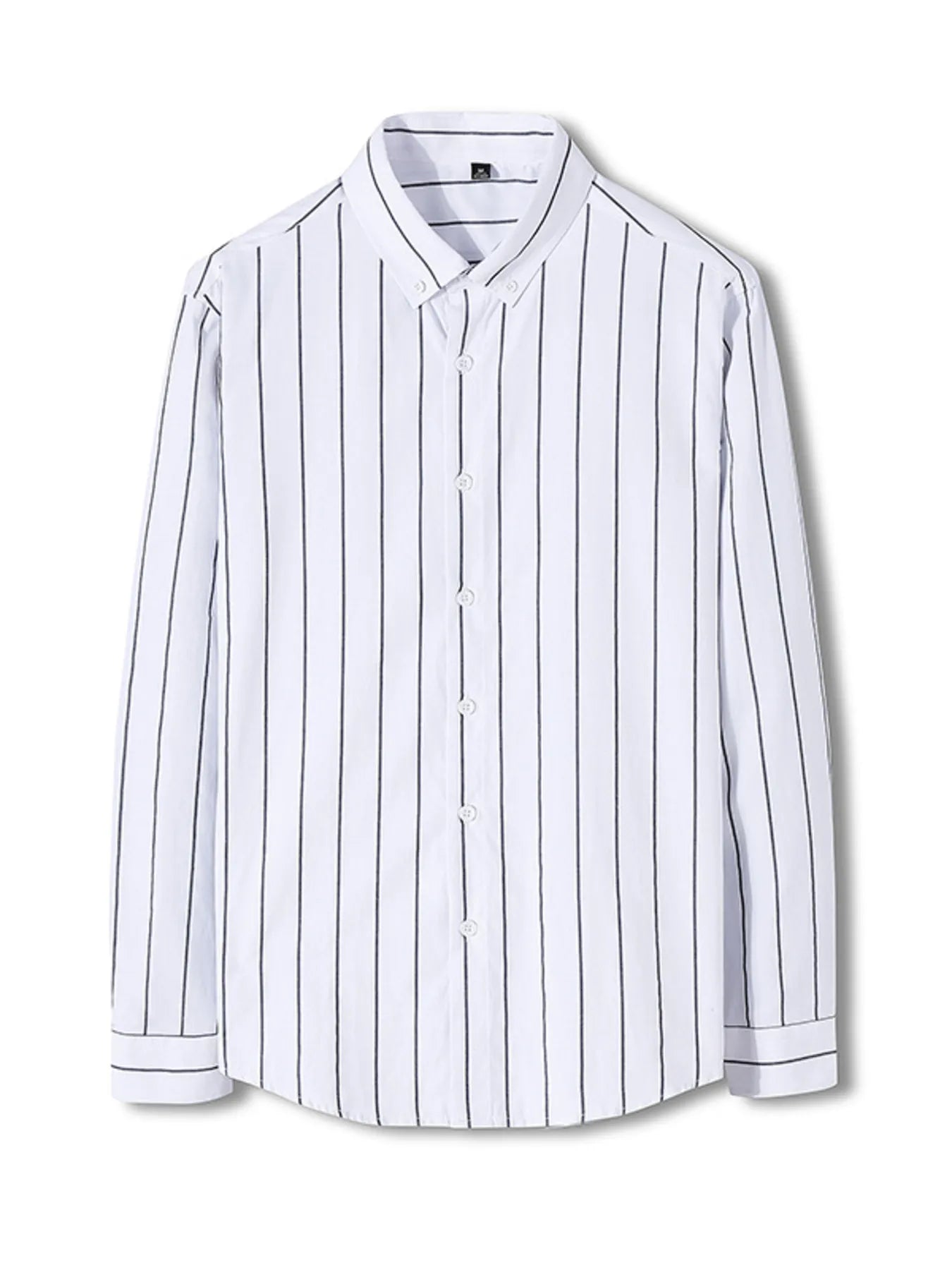 Men's Plus Size Classic Striped Long Sleeve Shirt