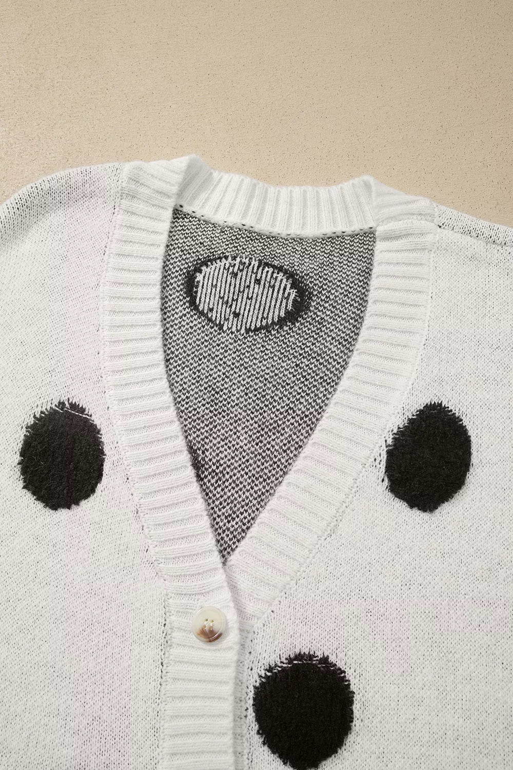 Polka Dot Button Up Cardigan