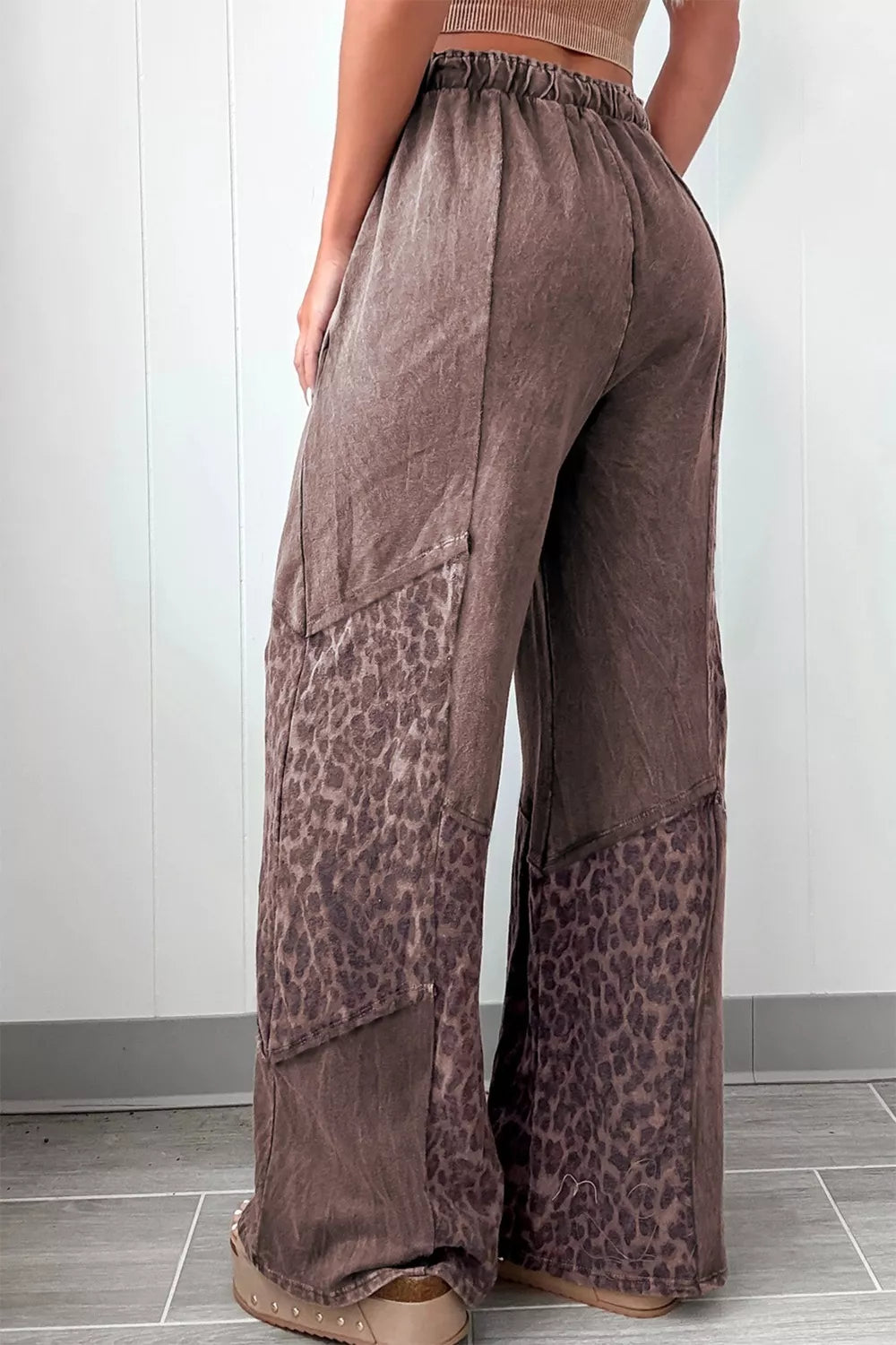 Leopard Wide Leg Pants