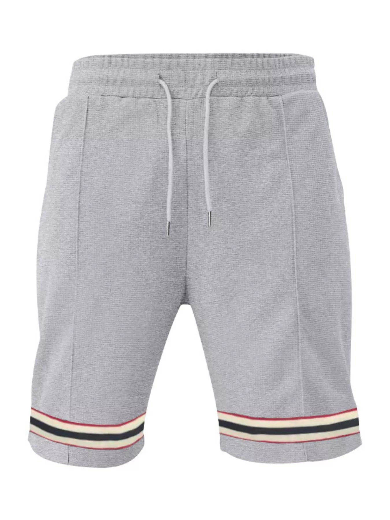 Men's Full Size Textured Knit Drawstring Shorts Plus Size