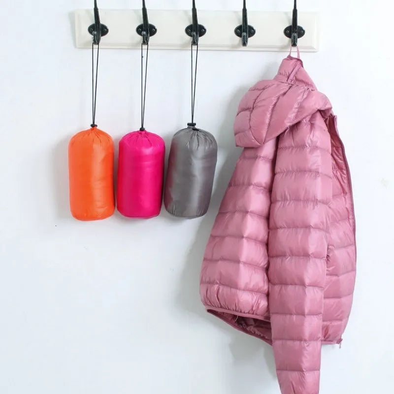 Women's Lightweight Packable Puffer Jacket | Hooded Down Coat
