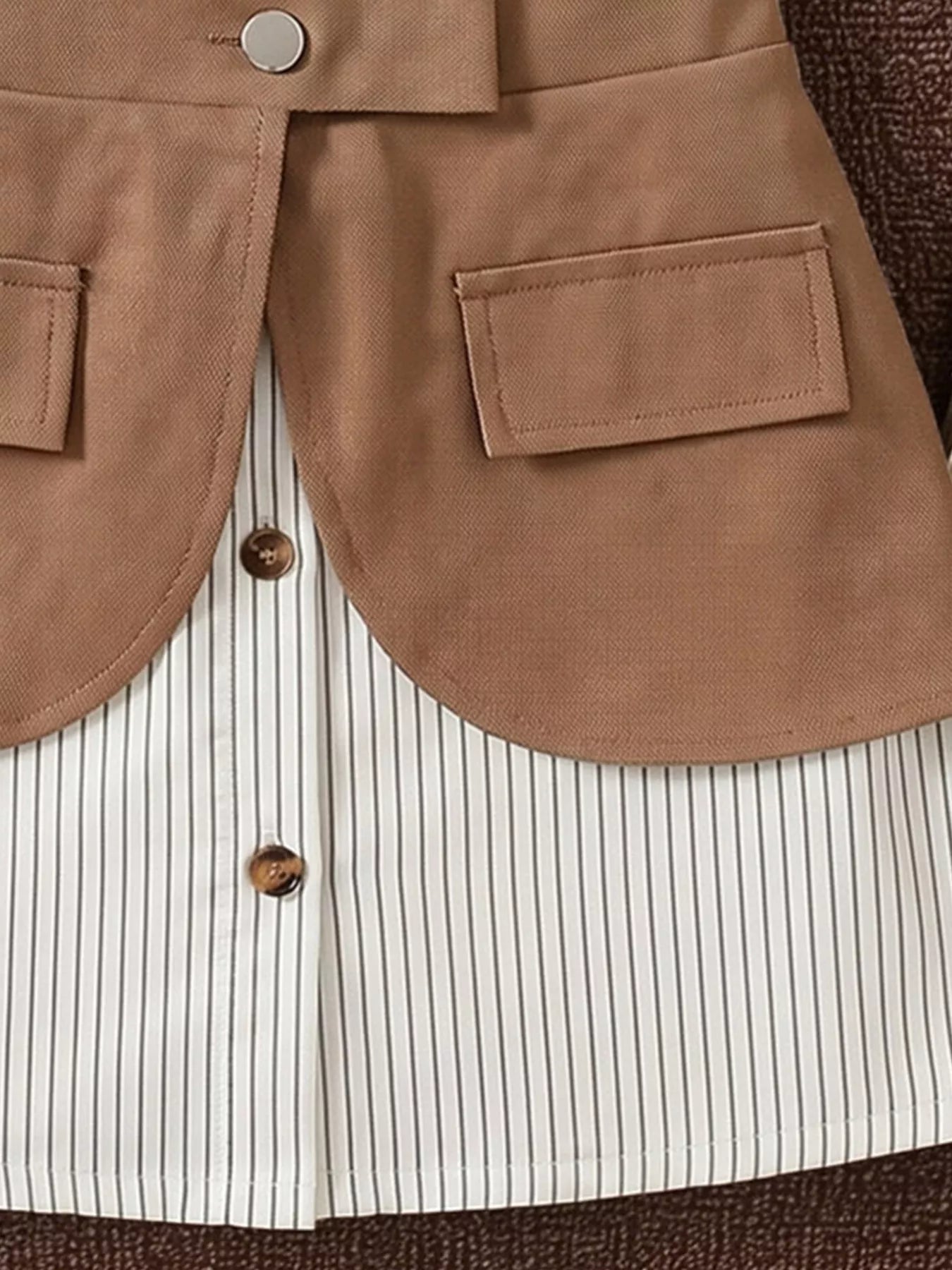 Children's Striped Shirt and Belly Band Set