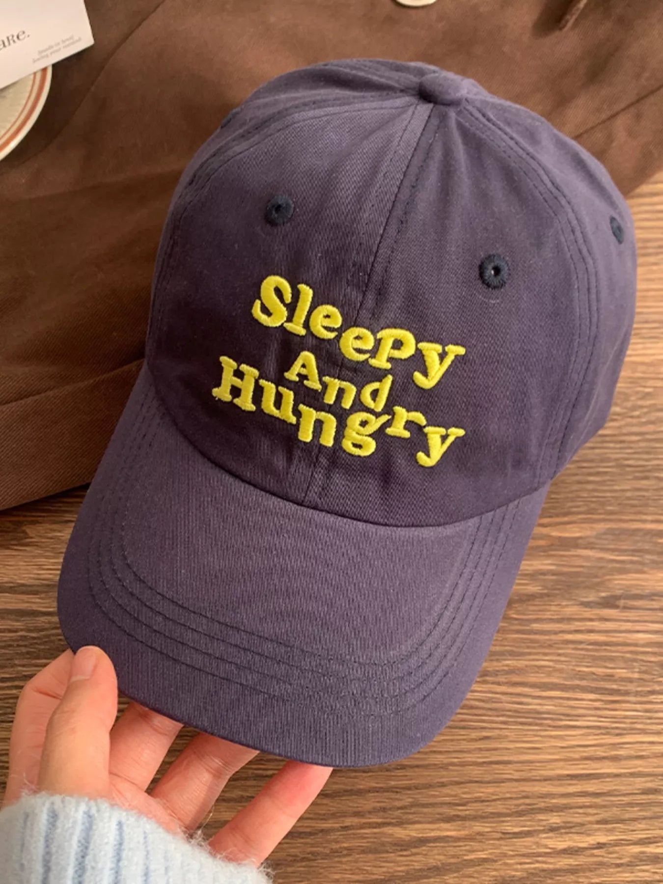 Letter Embroidered Baseball Cap