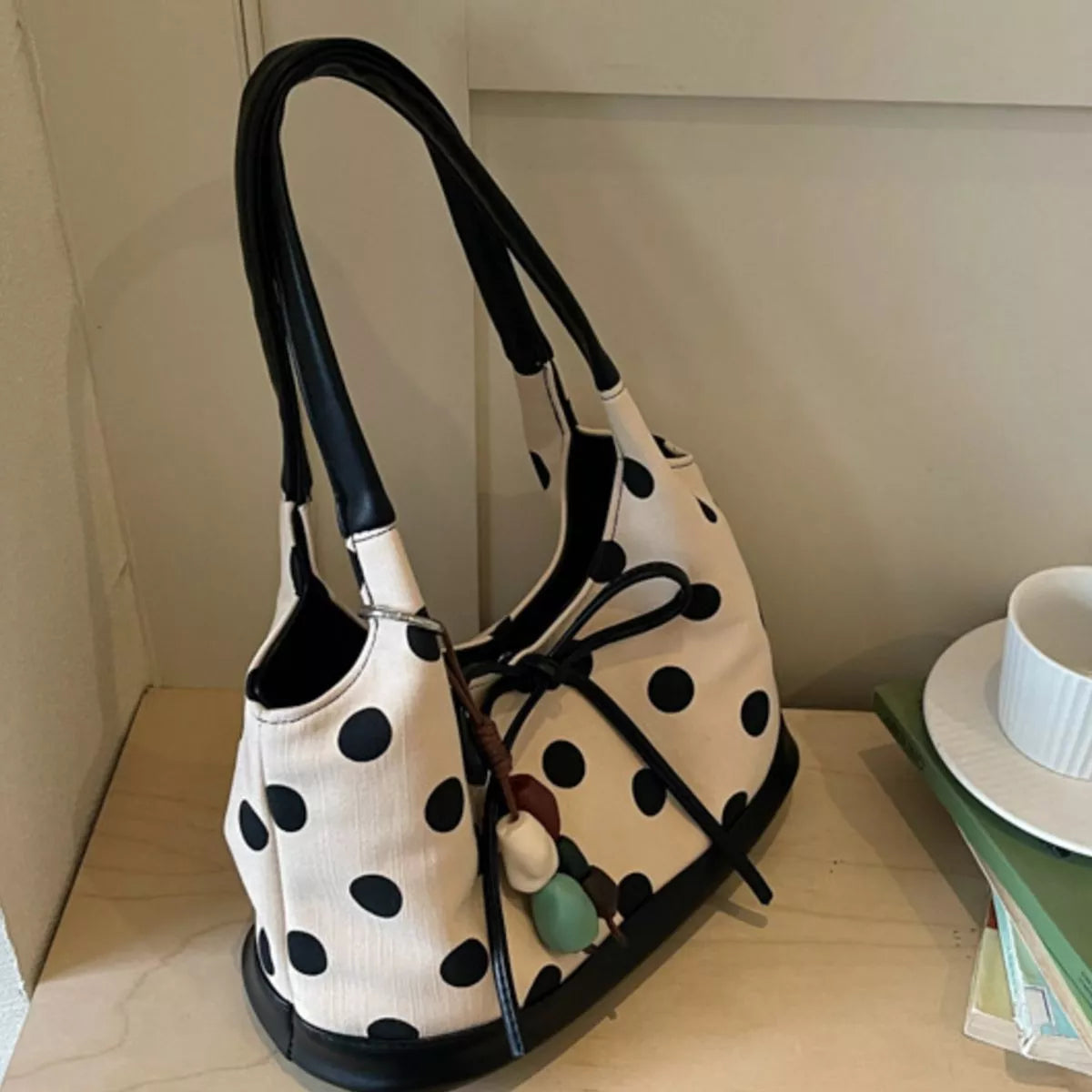 Polka Dot Shoulder Bag