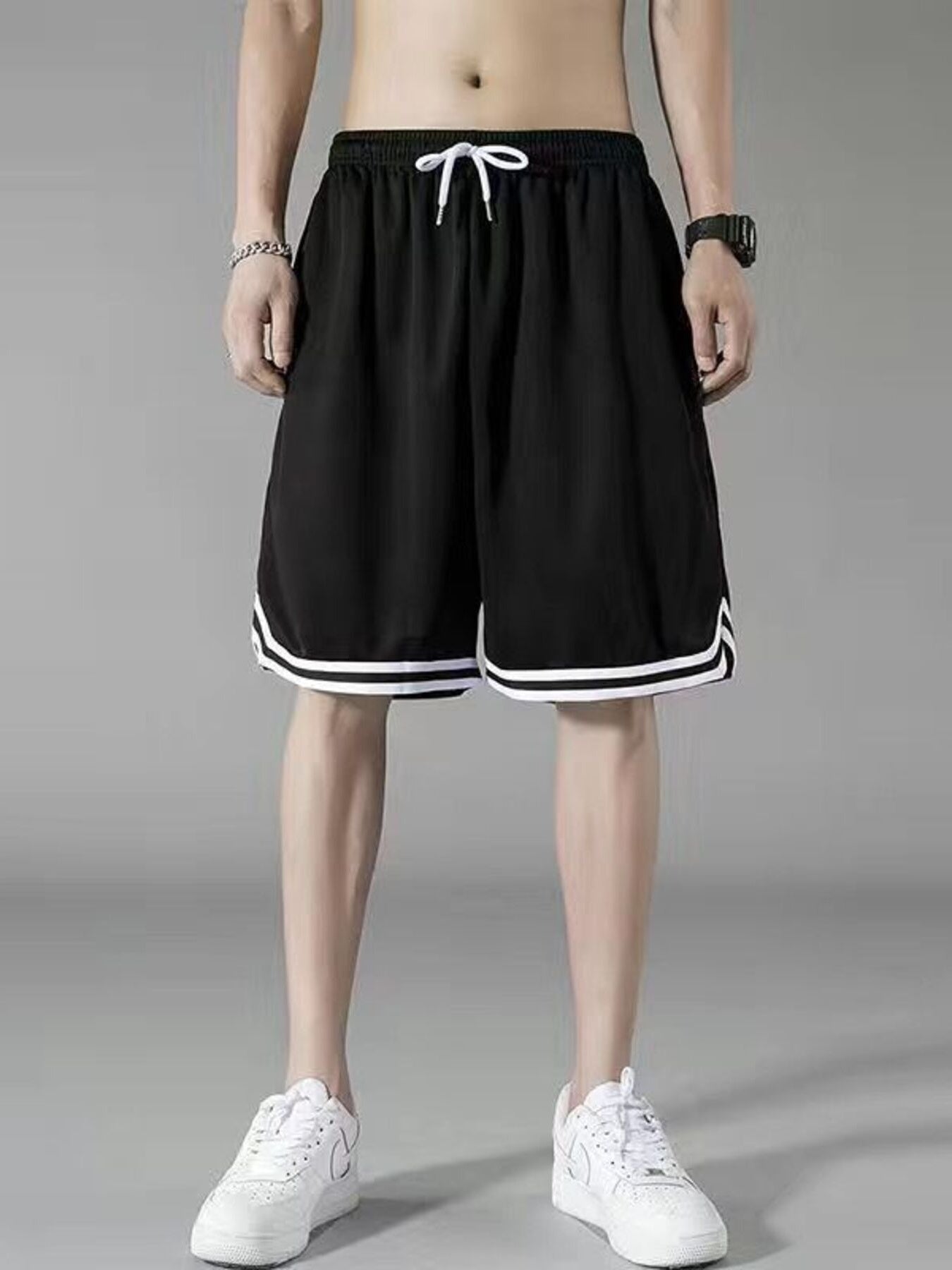 Men's Plus Size Drawstring Shorts