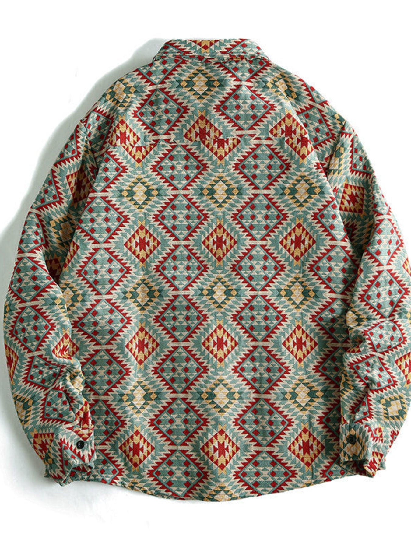 Men's Geometric Button Up Shacket