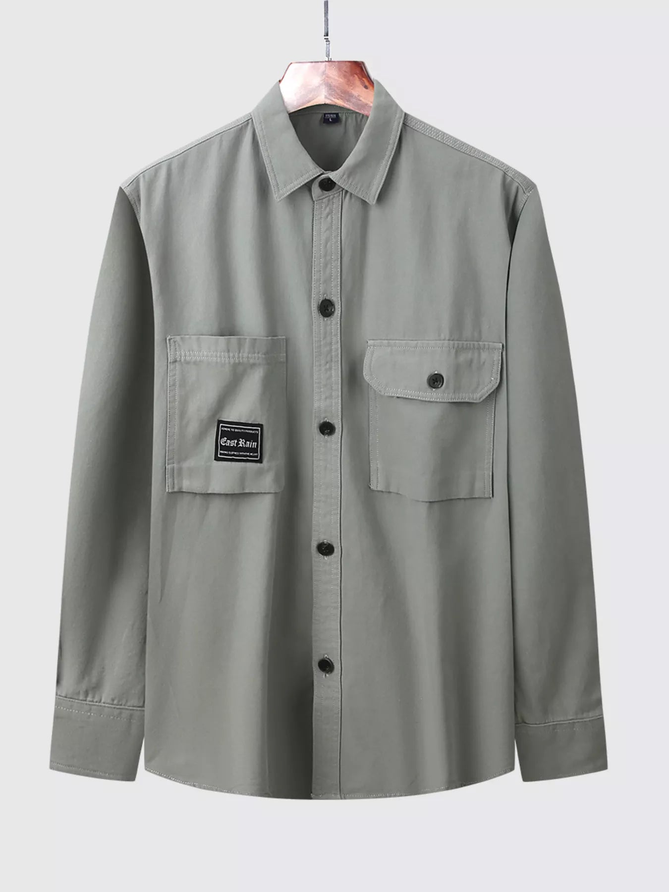 Men's Plus Size Casual Button Up Shirt