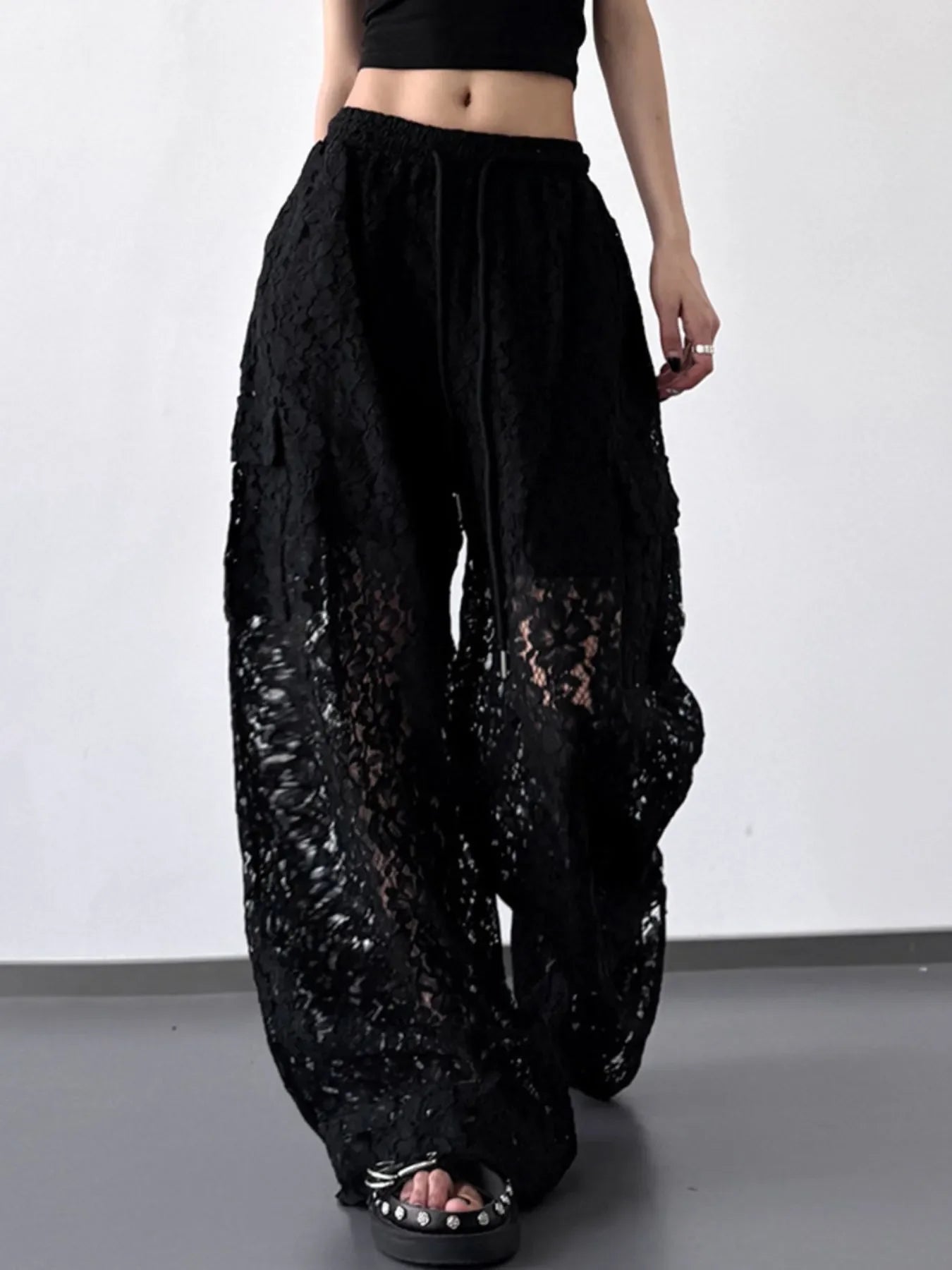 Lace Wide Leg Pants